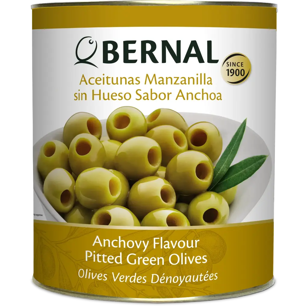 Aceitunas Manzanilla sin Hueso 180/200, Bernal Professional, 8365ml
