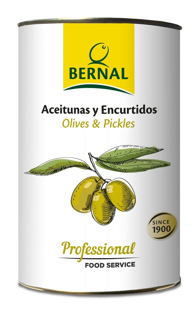 Almond Stuffed Olives, Bernal Professional, 4250ml