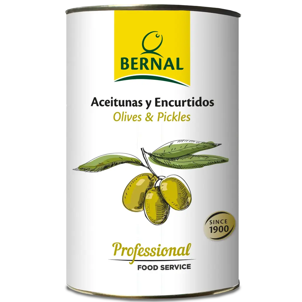Aceitunas Manzanilla Rellenas de Limón, Bernal Professional, 4250ml