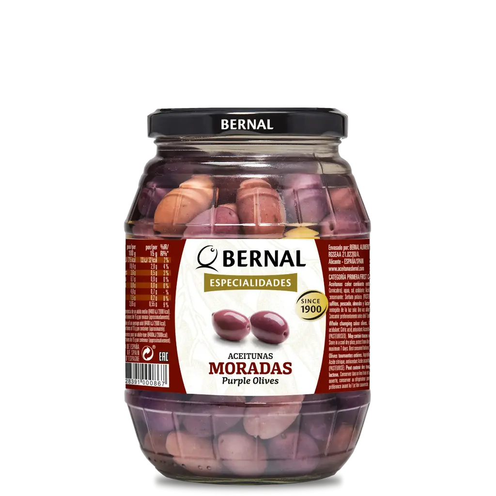 Aceitunas Moradas, Bernal Original, 997ml