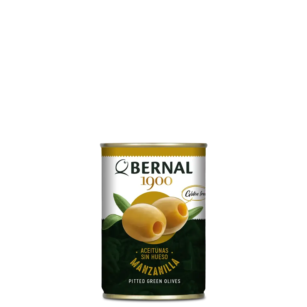 Pitted Manzanilla Olives, Bernal Original, 300ml