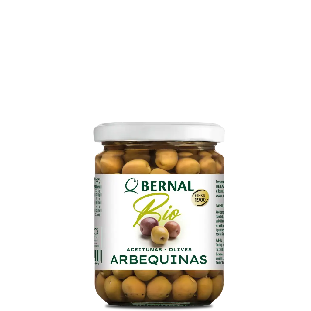 Aceitunas Arbequinas, Bernal BIO, 445ml