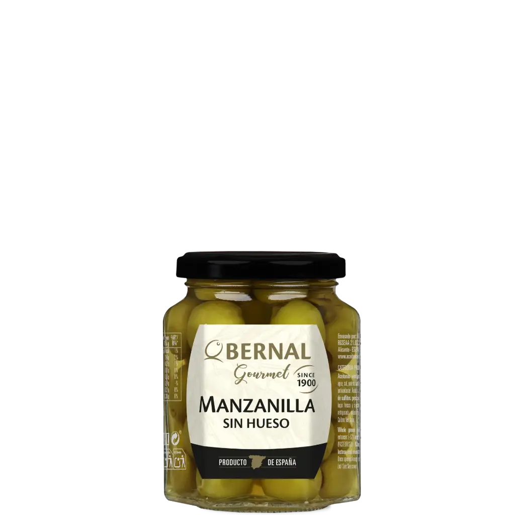 Aceitunas Manzanilla sin Hueso, Bernal Selecta, 290ml