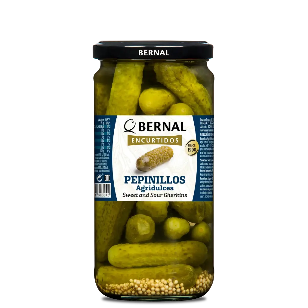  Sweet and Sour Gherkins, Bernal Original, 720ml