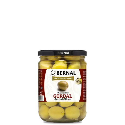[AC005-3] Whole Gordal Olives, Bernal Original, 445ml 