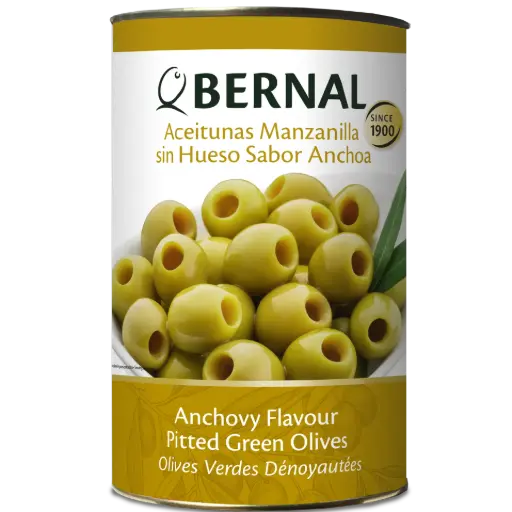 [B007-3] Pitted Manzanilla Olives 200/220, Bernal Professional, 4250ml