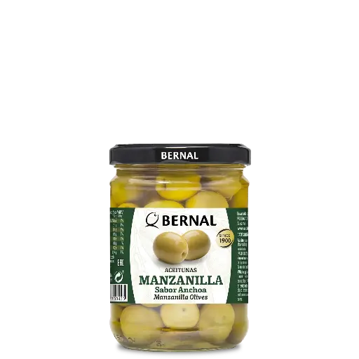 [AC002-2] Whole Manzanilla Olives, Bernal Original, 445ml