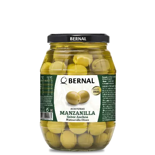 [AC001-6] Whole Manzanilla Olives, Bernal Original, 997ml