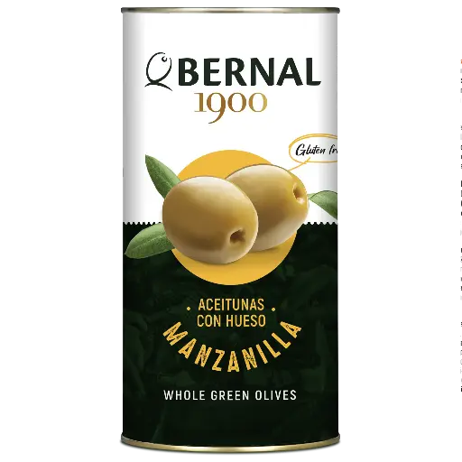 [B015-2] Whole Manzanilla Olives, Bernal Original, 1480ml