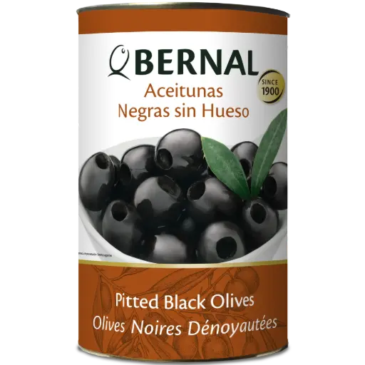 [B002-2] Whole Black Olives 200/220, Bernal Professional, 4250 ml