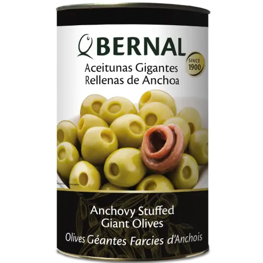 [B017-5] Aceitunas Gigantes Rellenas de Anchoa, Bernal Professional, 4250ml