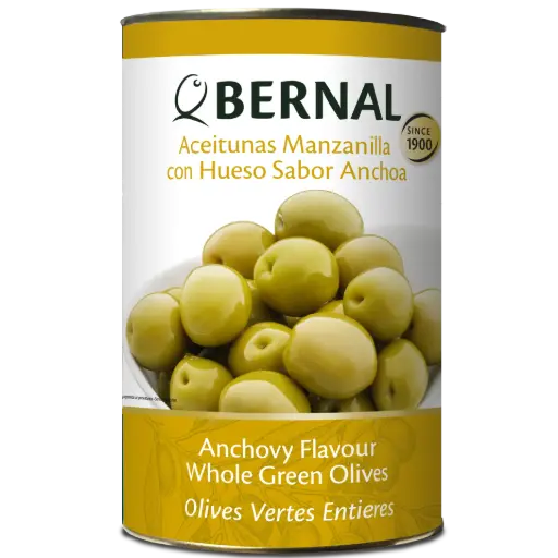 [B003-3] Aceitunas Manzanilla con Hueso 180/220, Bernal Professional, 4250ml